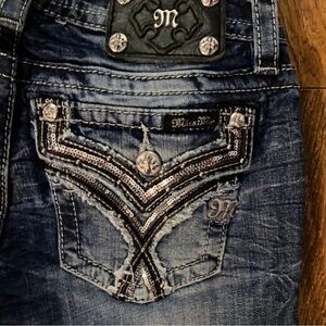 Gorgeous Miss Me Embellished Capri Jeans
